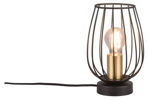 Fekete-aranyszínű asztali lámpa (magasság 24,5 cm) Grid – Trio