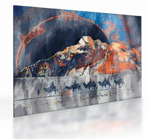 Üveg kép - A sweathouse-ok illusztrációja (70x50 cm)