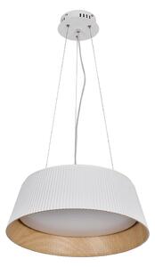 Fehér-natúr színű LED függőlámpa fém búrával ø 45 cm Umbria – Candellux Lighting