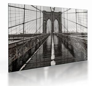 Üveg kép - Brooklyn híd (70x50 cm)