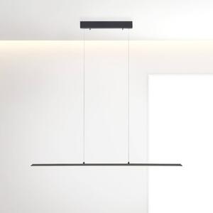 PURE LED függőlámpa Lite, antracit, 100 cm, CCT, dimmelhető, dimmelhető, Fekete, Nappali / Étkező, Alumínium, Modern
