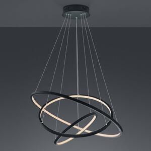 Trio Lighting WiZ Aaron okos LED lógó világítás, antracit, dimmelhető, Fekete, Nappali / Étkező, fém, Modern