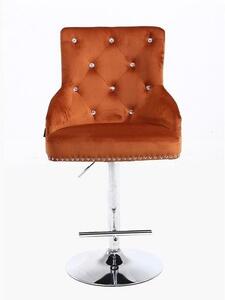 HR654CW Réz modern velúr szék