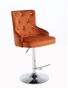 HR654CW Réz modern velúr szék