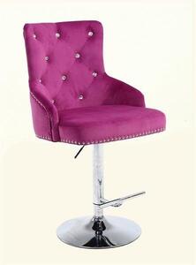 HR654CW Fukszia modern velúr szék