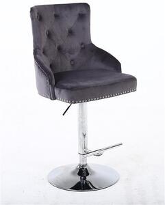 HR654W Grafit modern velúr szék
