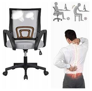 JAKS Ergonomic rózsaszín-fekete irodai szék