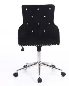 HR654CK Fekete modern velúr szék