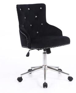 HR654CK Fekete modern velúr szék