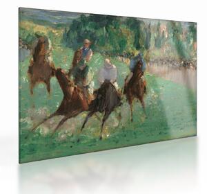Üveg kép - Edouard Manet, At the Races, reprodukciók (70x50 cm)