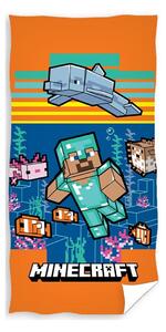 Minecraft Aquatic World gyerek törölköző, 70 x 140 cm