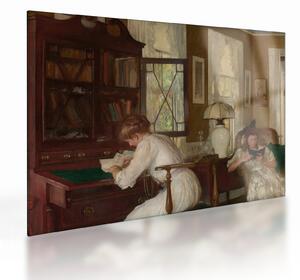Üveg kép - Edmund Tarbell, Josephine and Mercie, reprodukciók (70x50 cm)