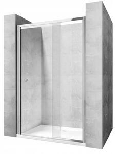 Rea Viktor, billenő zuhanyajtó 77-97cm x 1900 mm, 6 mm-es átlátszó üveg, króm profil, REA-K0548