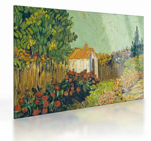Üveg kép - Imitator of Vincent van Gogh, Landscape, reprodukciók (70x50 cm)