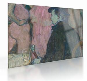 Üveg kép - Henri de Toulouse-Lautrec, Maxime Dethomas, reprodukciók (70x50 cm)