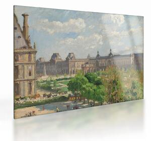 Üveg kép - Camille Pissarro, Place du Carrousel, Paris, reprodukciók (70x50 cm)