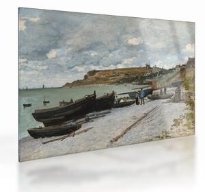 Üveg kép - Claude Monet, Sainte Adresse, reprodukciók (70x50 cm)