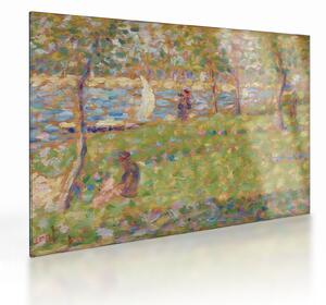 Üveg kép - Georges Seurat, Study for "La Grande Jatte", reprodukciók (70x50 cm)