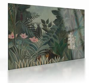 Üveg kép - Henri Rousseau, The Equatorial Jungle, reprodukciók (70x50 cm)