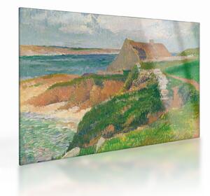 Üveg kép - Henri Moret, The Island of Raguenez, Brittany, reprodukciók (70x50 cm)