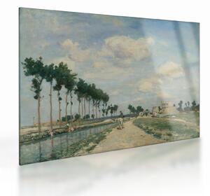 Üveg kép - Johan Barthold Jongkind, The Towpath, reprodukciók (70x50 cm)