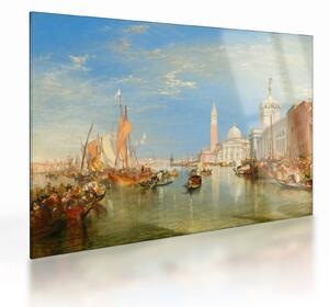 Üveg kép - Joseph Mallord William Turner, Venice the Dogana and San Giorgio Maggiore, reprodukciók (70x50 cm)