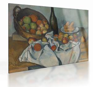 Üveg kép - Paul Cezanne, The Basket of Apples, reprodukciók (70x50 cm)