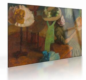 Üveg kép - Edgar Degas, The Millinery Shop, reprodukciók (70x50 cm)