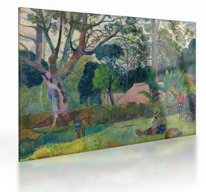 Üveg kép - Paul Gauguin, Te raau rahi (The Big Tree), reprodukciók (70x50 cm)