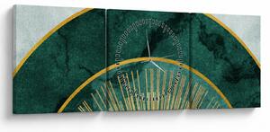 Kép - Arany textúrájú formák (órával) (90x30 cm)