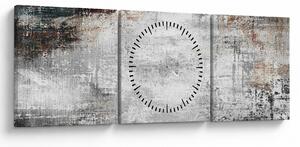 Kép - Absztrakt texturált vászon (órával) (90x30 cm)