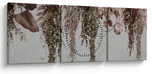 Kép - Növények (órával) (90x30 cm)