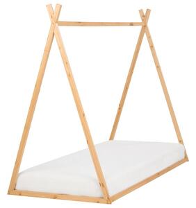 Gyerekágy Tipi Fenyő SAURAT 90 x 200 cm Világosbarna