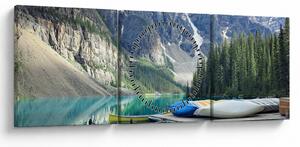 Kép - Moraine Lake (órával) (90x30 cm)