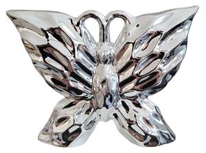 Pillangó alakú dekoráció - Ezüst
