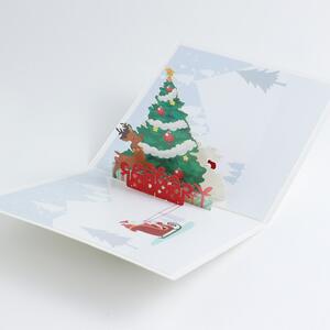 Vidám Fal 3D üdvözlőlap Karácsonyfa