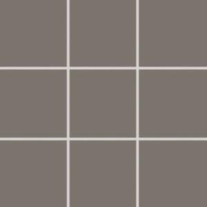 Mozaik Rako Color Two sötétszürke 10x10 cm, szőnyeg GAA0K111.1