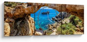 Kép - Cape Greco (órával) (90x30 cm)