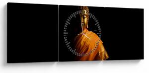 Kép - Arany Buddha szobor (órával) (90x30 cm)