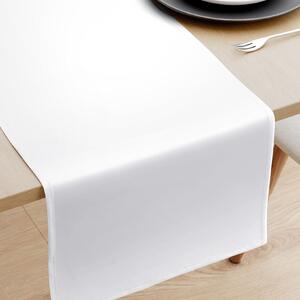 Goldea pamutszatén asztali futó - fehér 35x140 cm