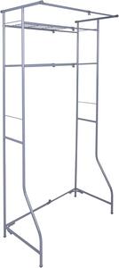 Fém fürdőszobai polc mosógép fölé FIXANO 170x60-90 cm, szürke