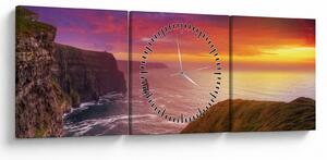 Kép - Cliffs of Moher (órával) (90x30 cm)