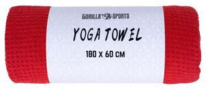 Gorilla Sports Jóga törölköző 180 x 60 cm sötétpiros