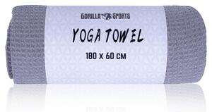 Gorilla Sports Jóga törölköző 180 x 60 cm szürke