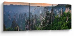 Kép - Zhangjiajie Nemzeti Erdei Park (órával) (90x30 cm)