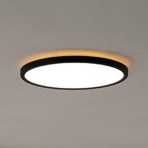 EGLO connect LED-es mennyezeti lámpa Rovito-Z, fekete, Ø 30 cm, dimmelhető, Fekete, Nappali / Étkező, Műanyag
