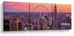 Kép - New York (órával) (90x30 cm)