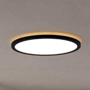 EGLO connect LED-es mennyezeti lámpa Rovito-Z, fekete, Ø 39 cm, dimmelhető, Fekete, Nappali / Étkező, Műanyag