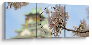 Kép - Sakura (órával) (90x30 cm)