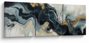Kép - Márványozott rajz (órával) (90x30 cm)